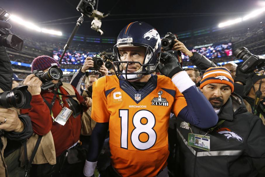 Lo sconfitto illustre Peyton Manning. Reuters